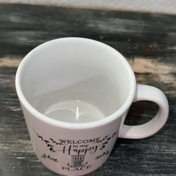 White Royal Norfolk "Welcome To My Happy Place" Ceramic Mug - Picture 2 of 6
